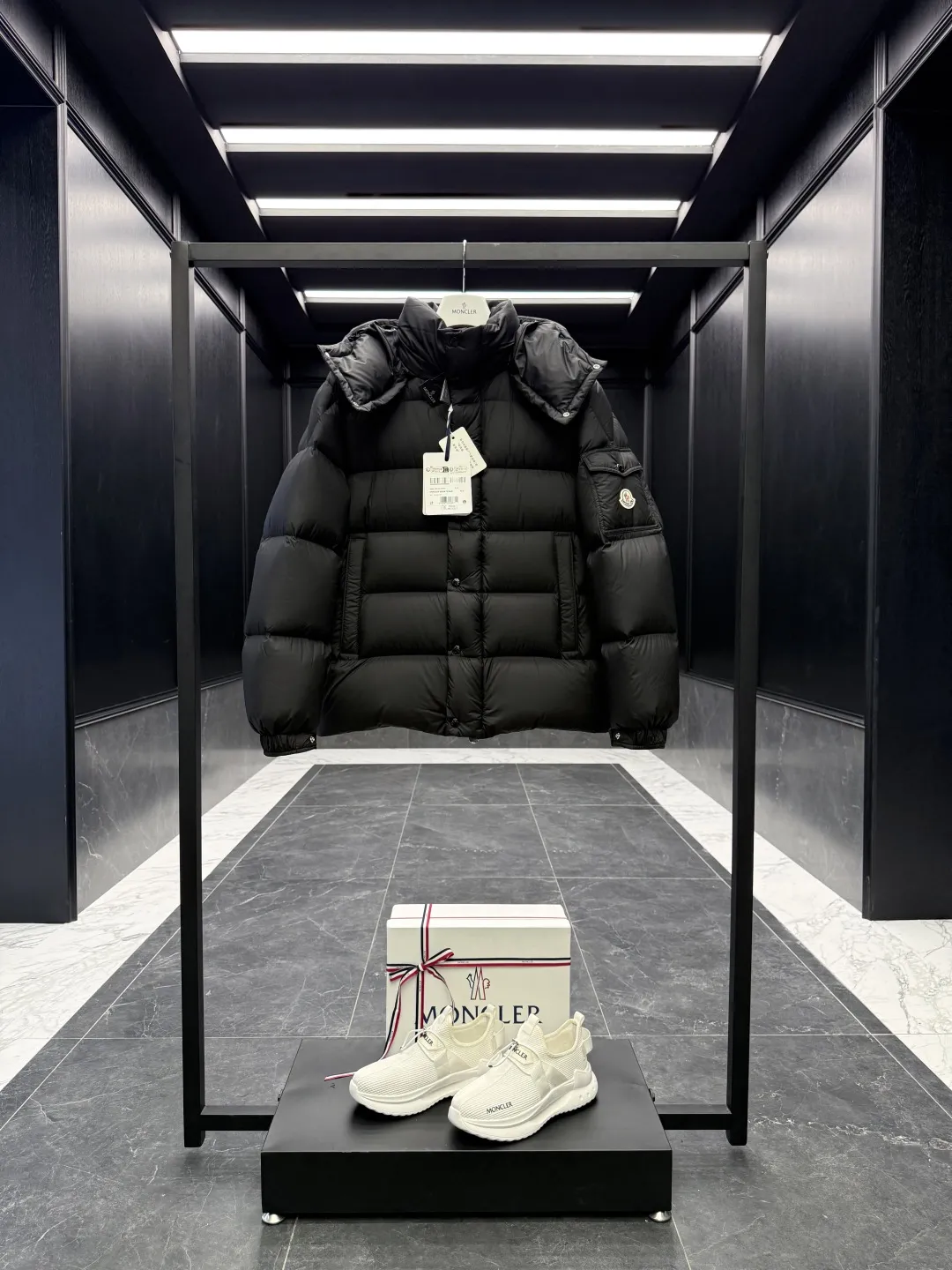 Moncler Maya 70 Down Jacket Black Matte - Image 3