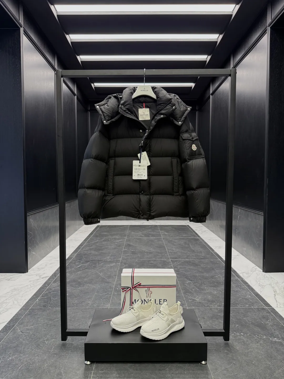 Moncler Maya 70 Down Jacket Black Matte - Image 4