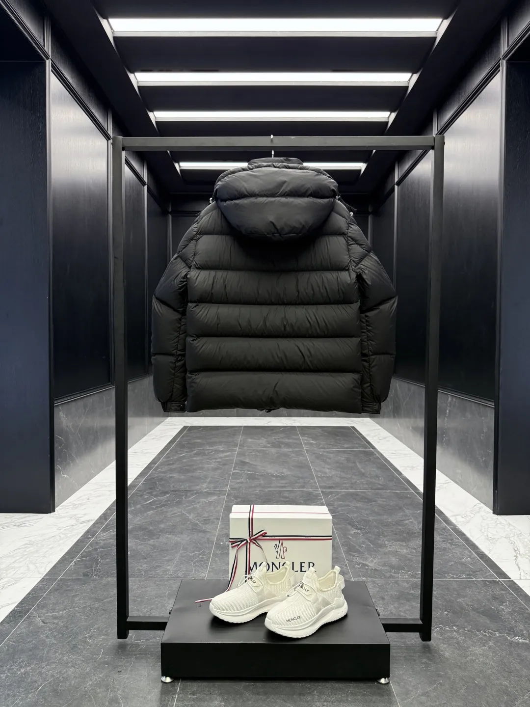 Moncler Maya 70 Down Jacket Black Matte - Image 10