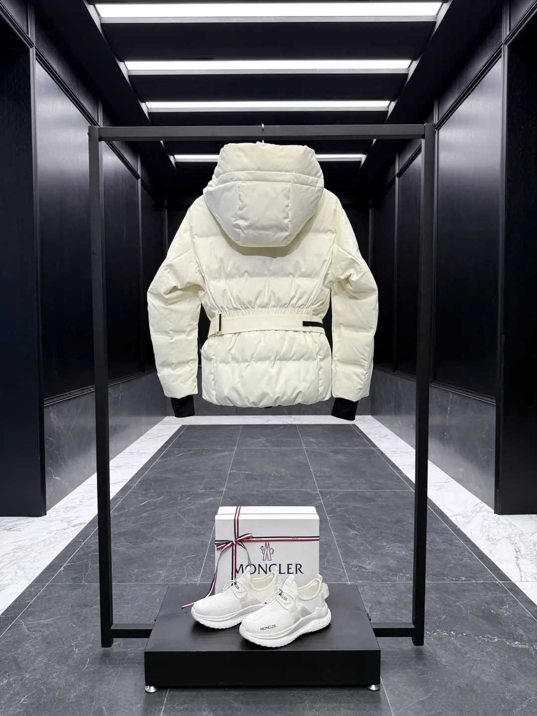 Moncler Grenoble Tolima Down Jacket Ivory Short - Image 9