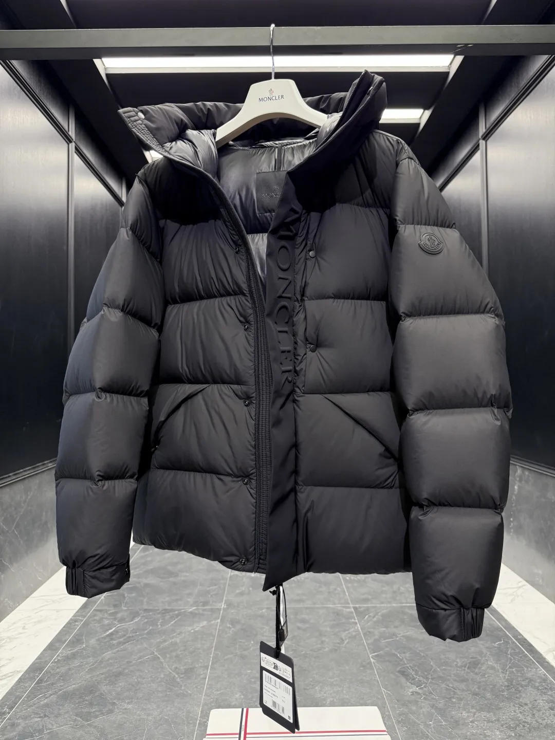Moncler Madeira Down Jacket Black Short - Image 8