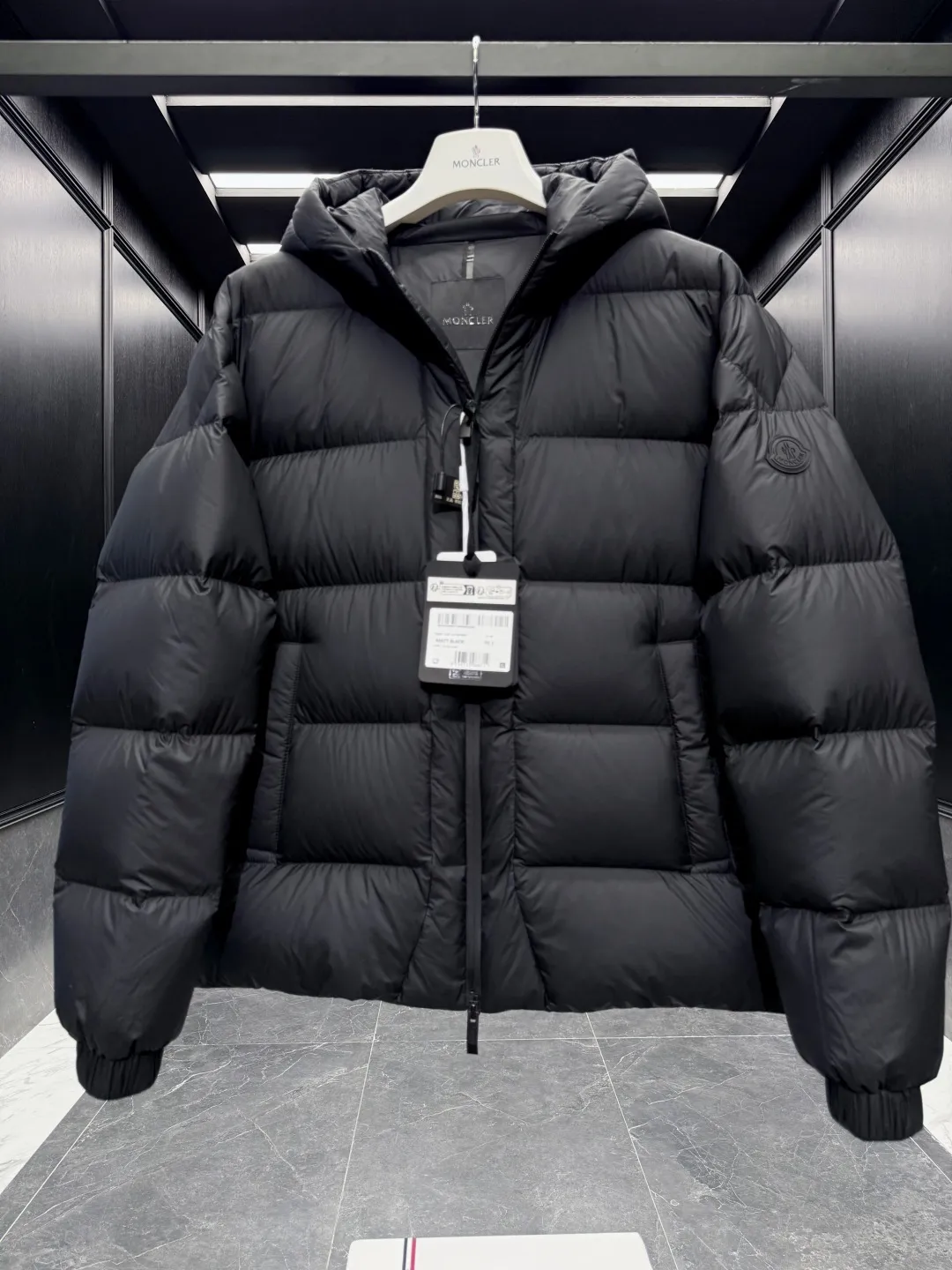 Moncler Matt Black 558 Down Jacket Black - Image 6