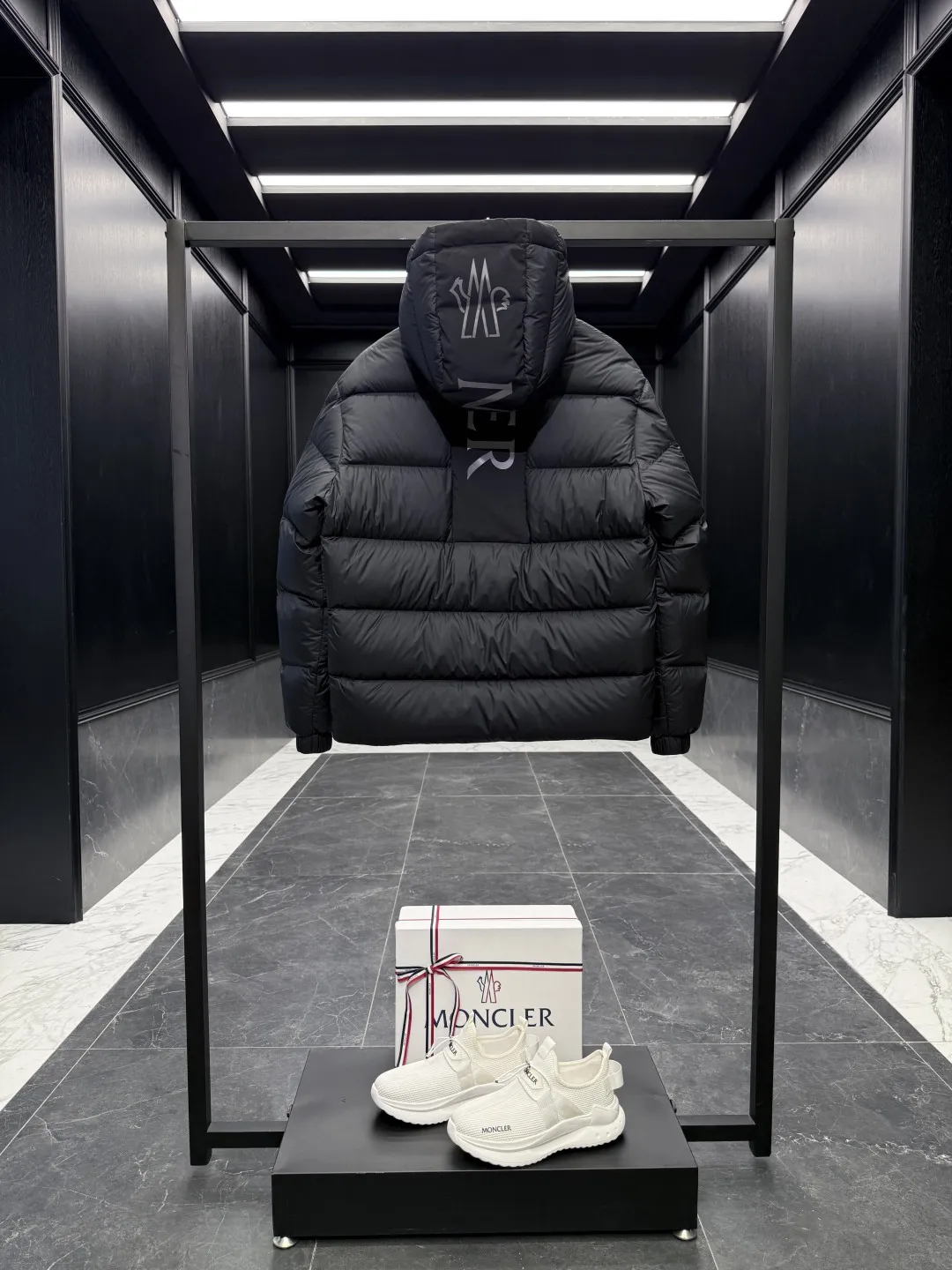 Moncler Matt Black 558 Down Jacket Black - Image 9