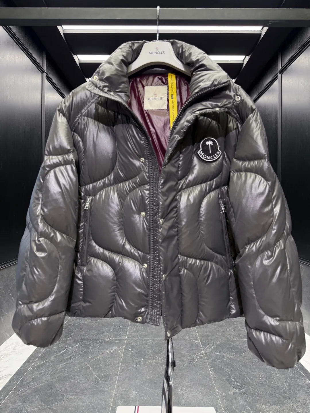 Moncler Palm Angels Haunani Puffer Jacket Black - Image 8