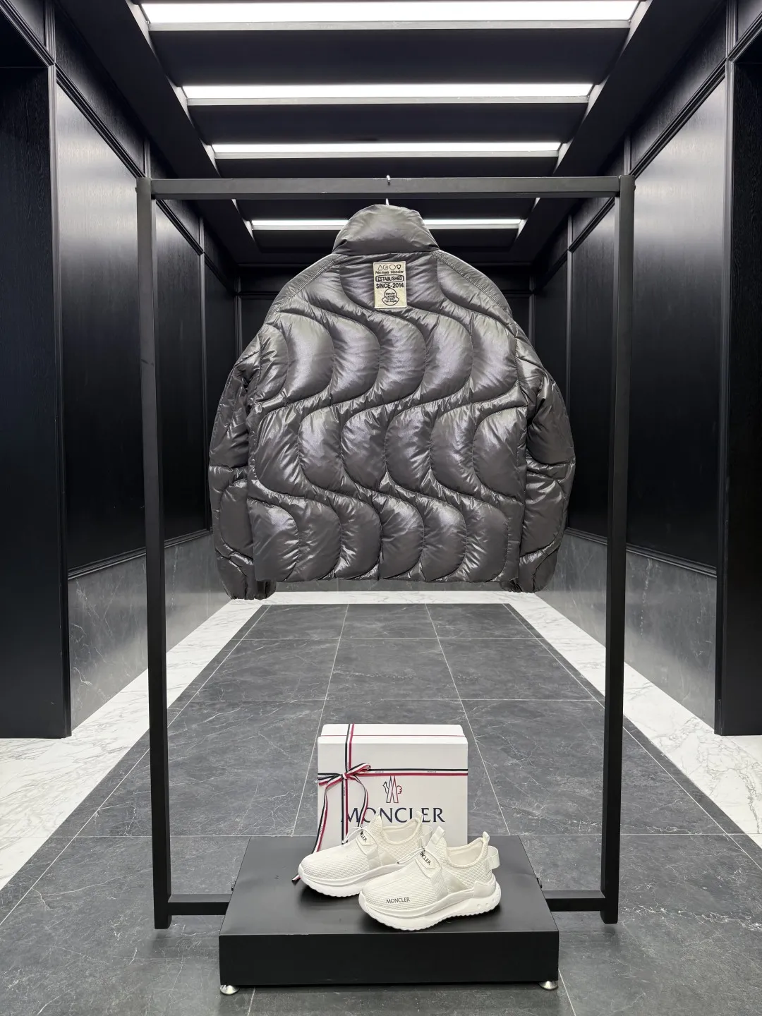 Moncler Palm Angels Haunani Puffer Jacket Black - Image 10