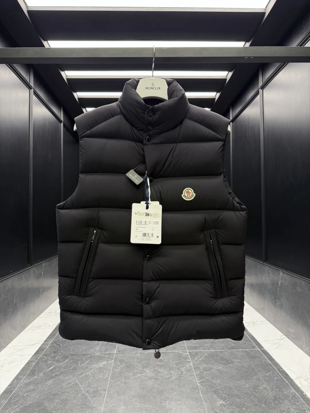 Moncler Tibb Vest Black Matte Finish - Image 4