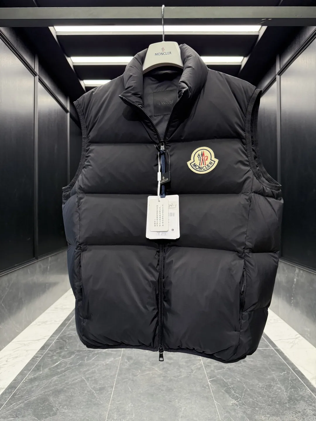 Moncler Almaz Vest Black Puffer Style - Image 5