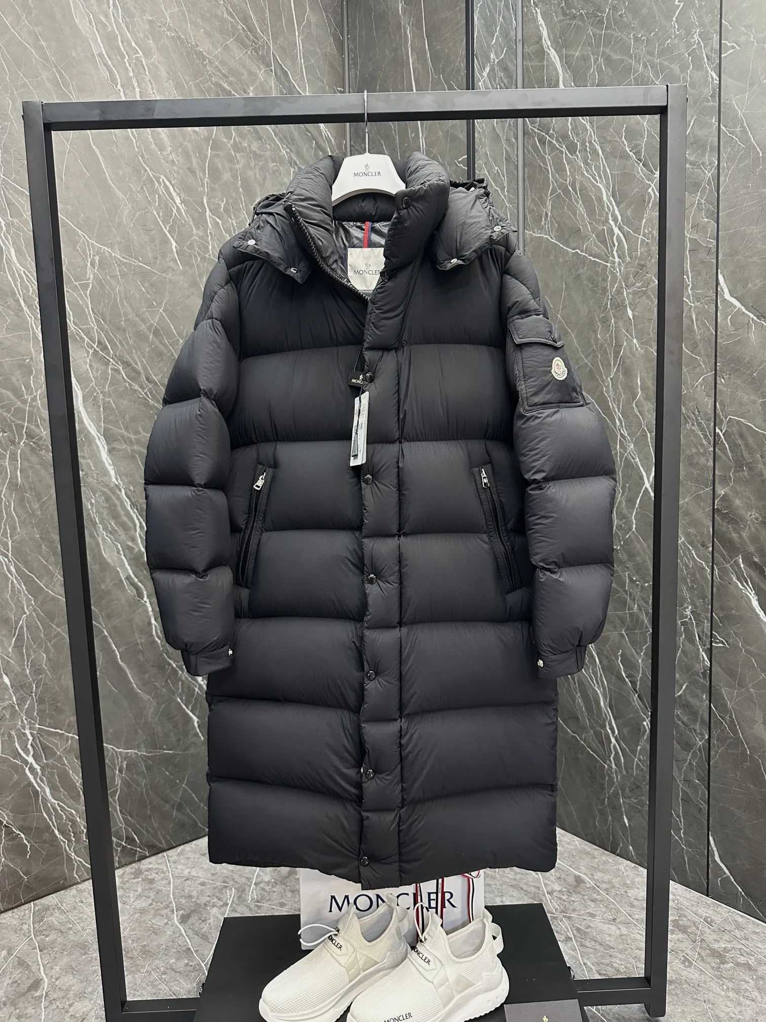 Moncler Maya Down Jacket Black Matte - Image 4