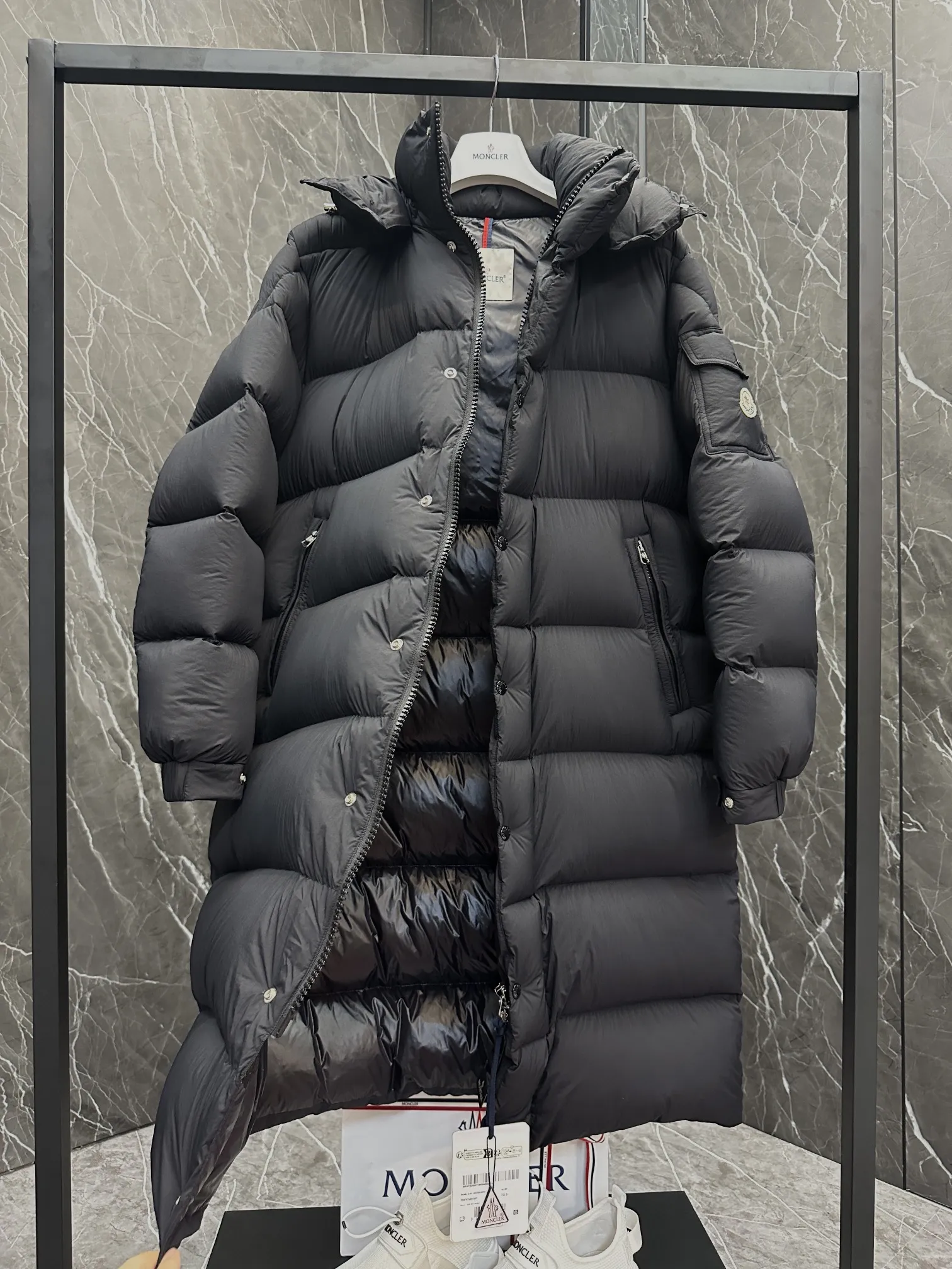 Moncler Maya Down Jacket Black Matte - Image 5