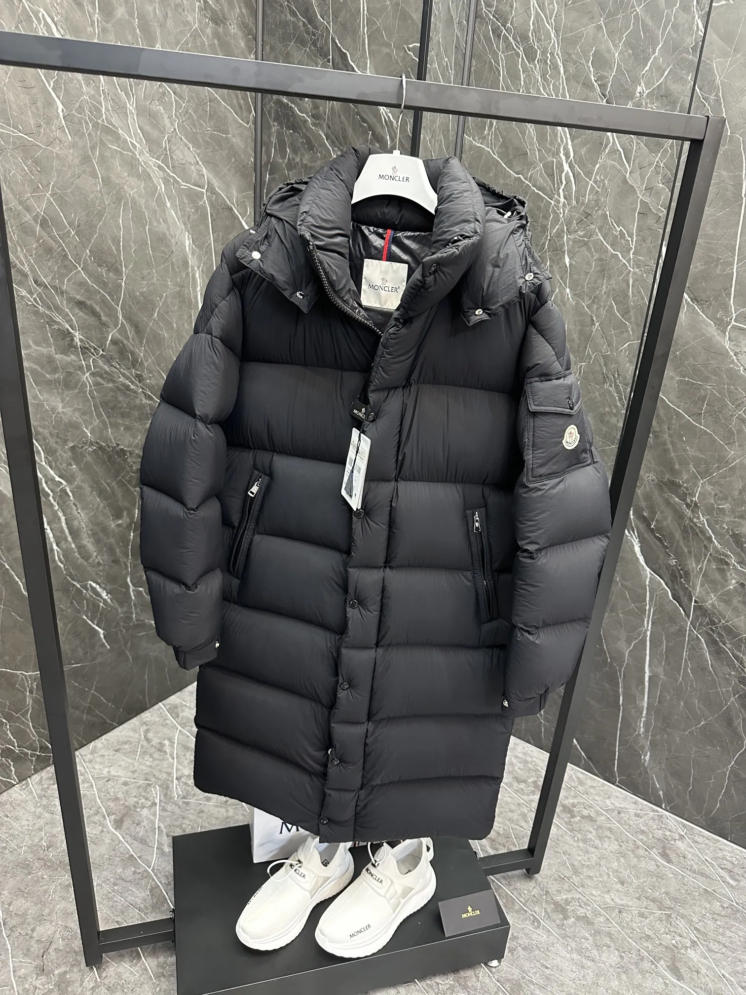 Moncler Maya Down Jacket Black Matte - Image 6