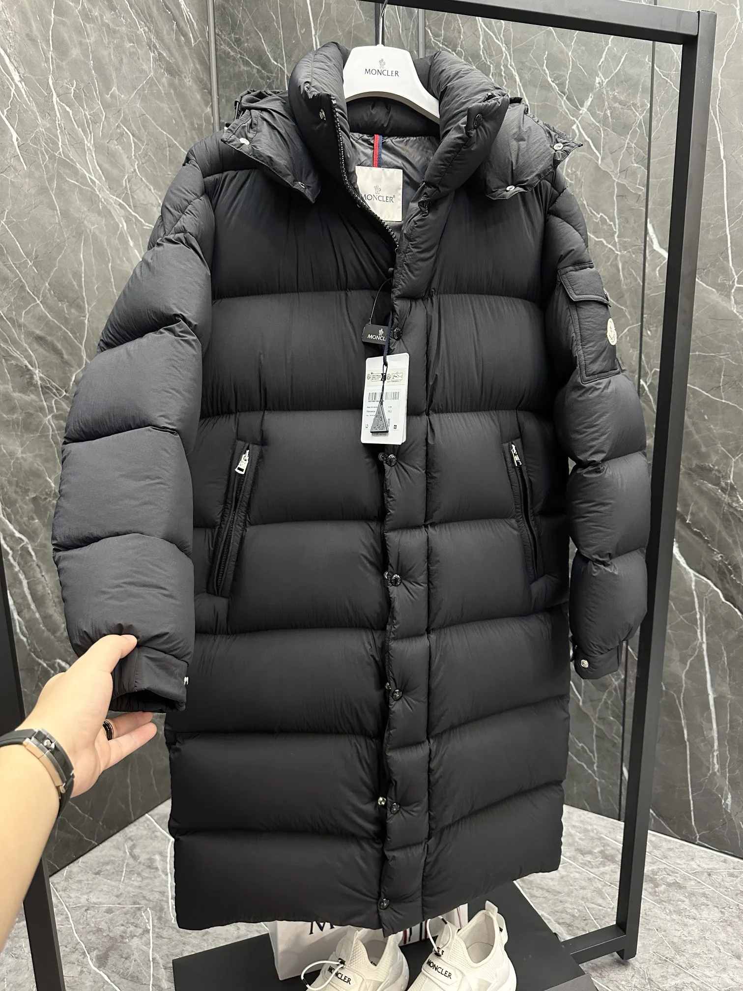 Moncler Maya Down Jacket Black Matte - Image 7
