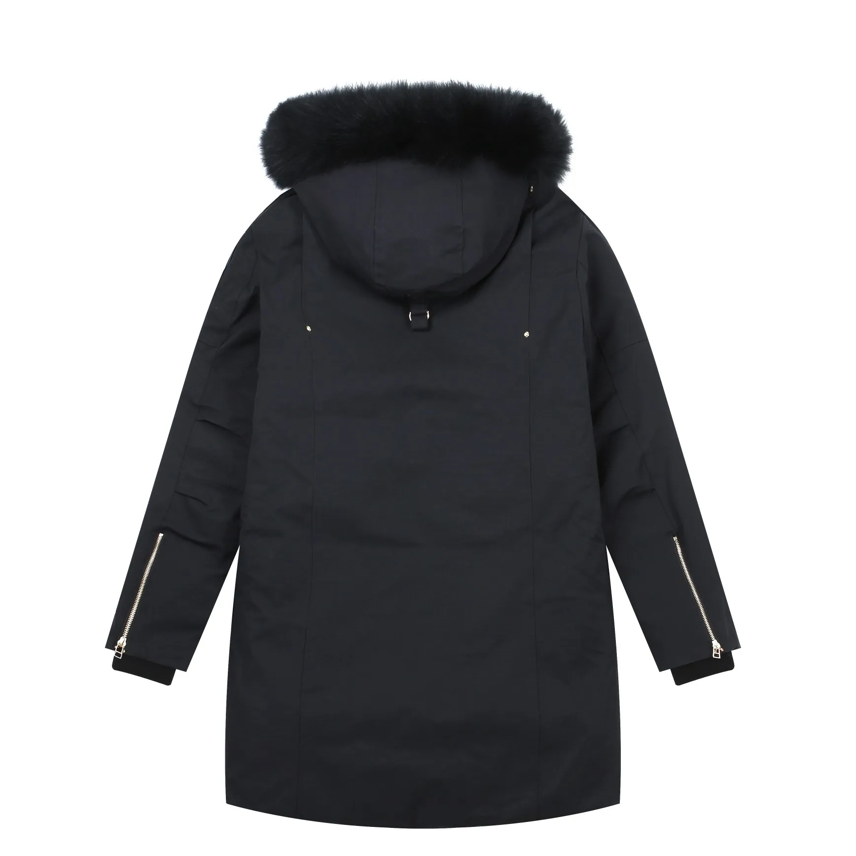 Moose Knuckles P700 Long Parka Black Coat - Image 3