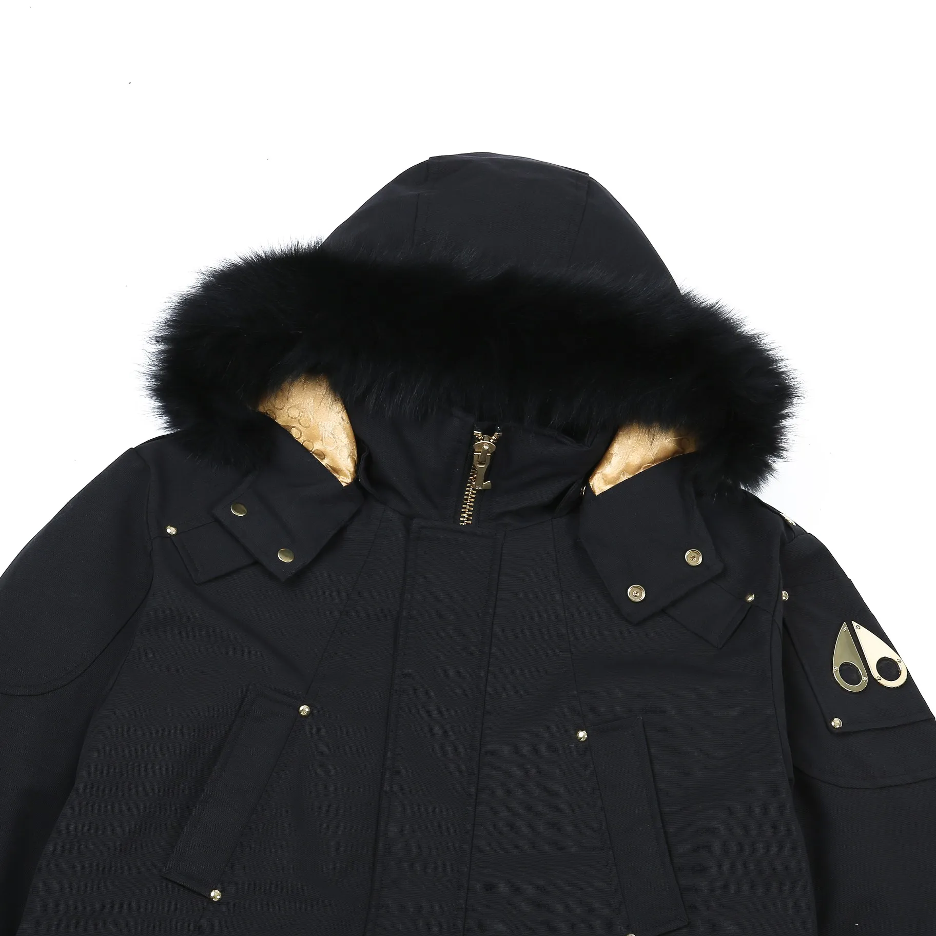 Moose Knuckles P700 Long Parka Black Coat - Image 4