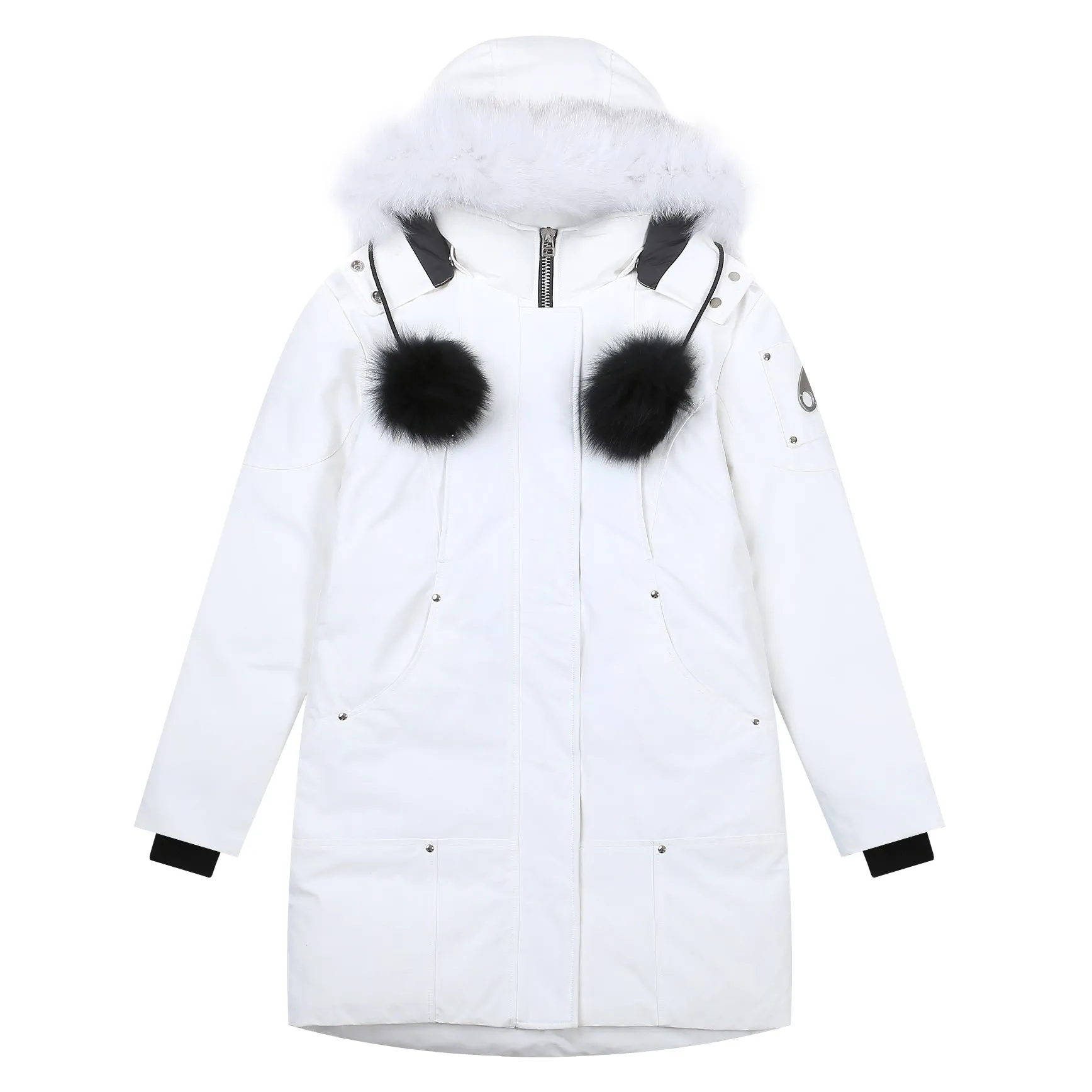 Moose Knuckles Scissor 01 White Parka
