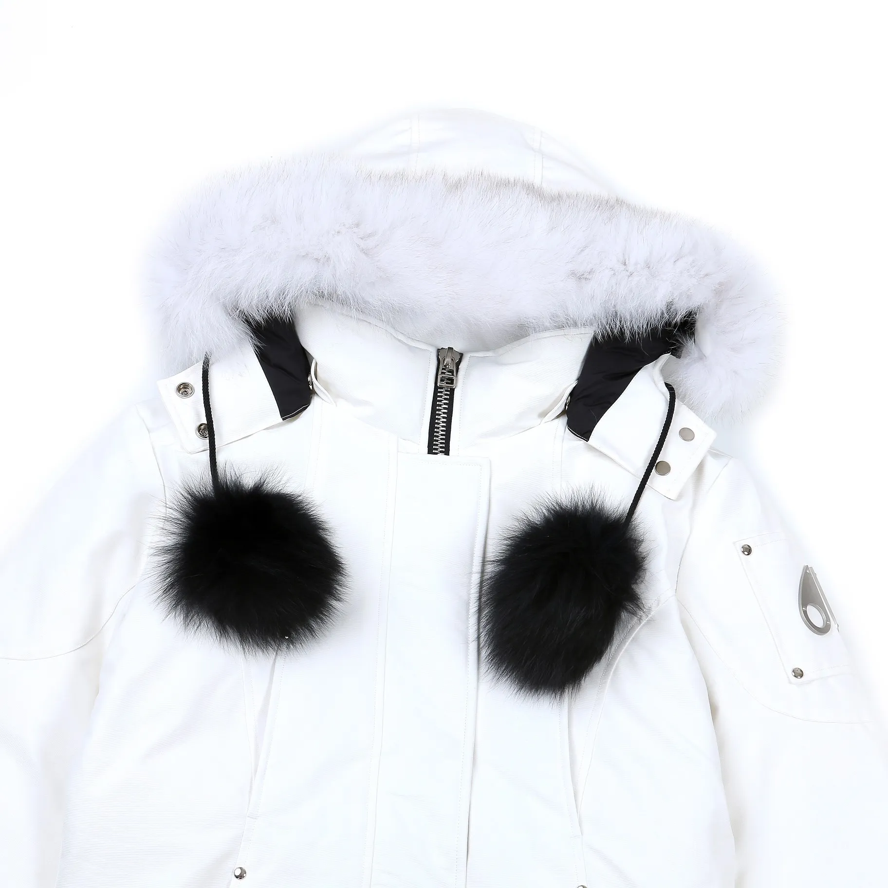 Moose Knuckles Scissor 01 White Parka - Image 4