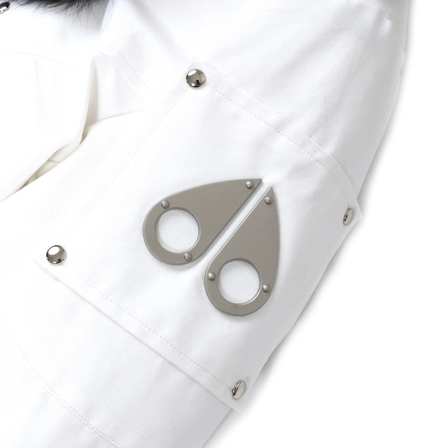 Moose Knuckles Scissor 01 White Parka - Image 7