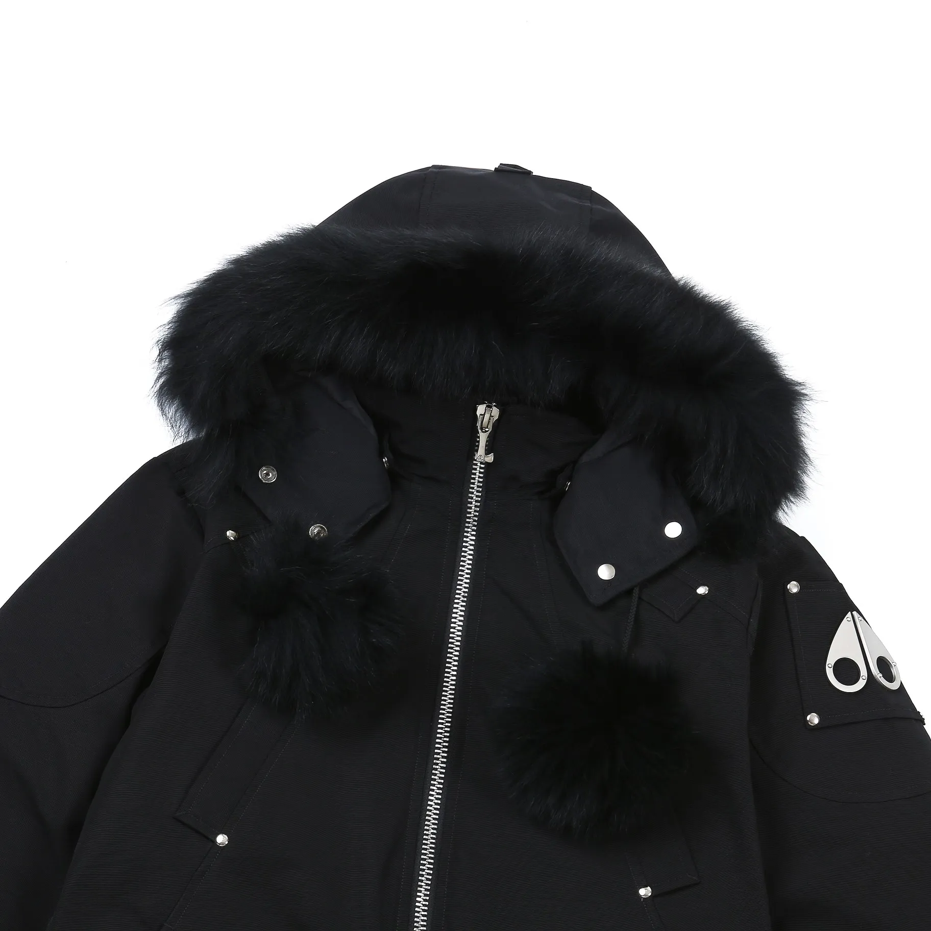 Moose Knuckles Scissor 01 Long Parka Black - Image 4