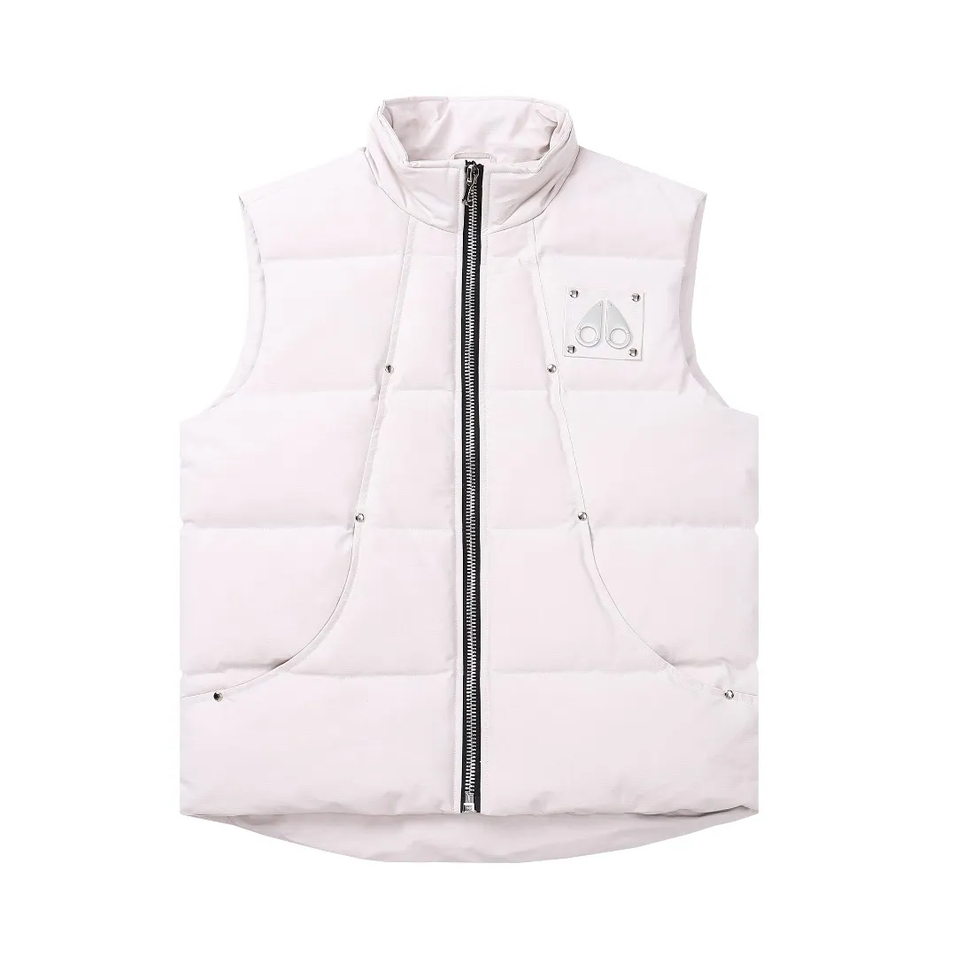 Moose Knuckles Vest Off White Quilted