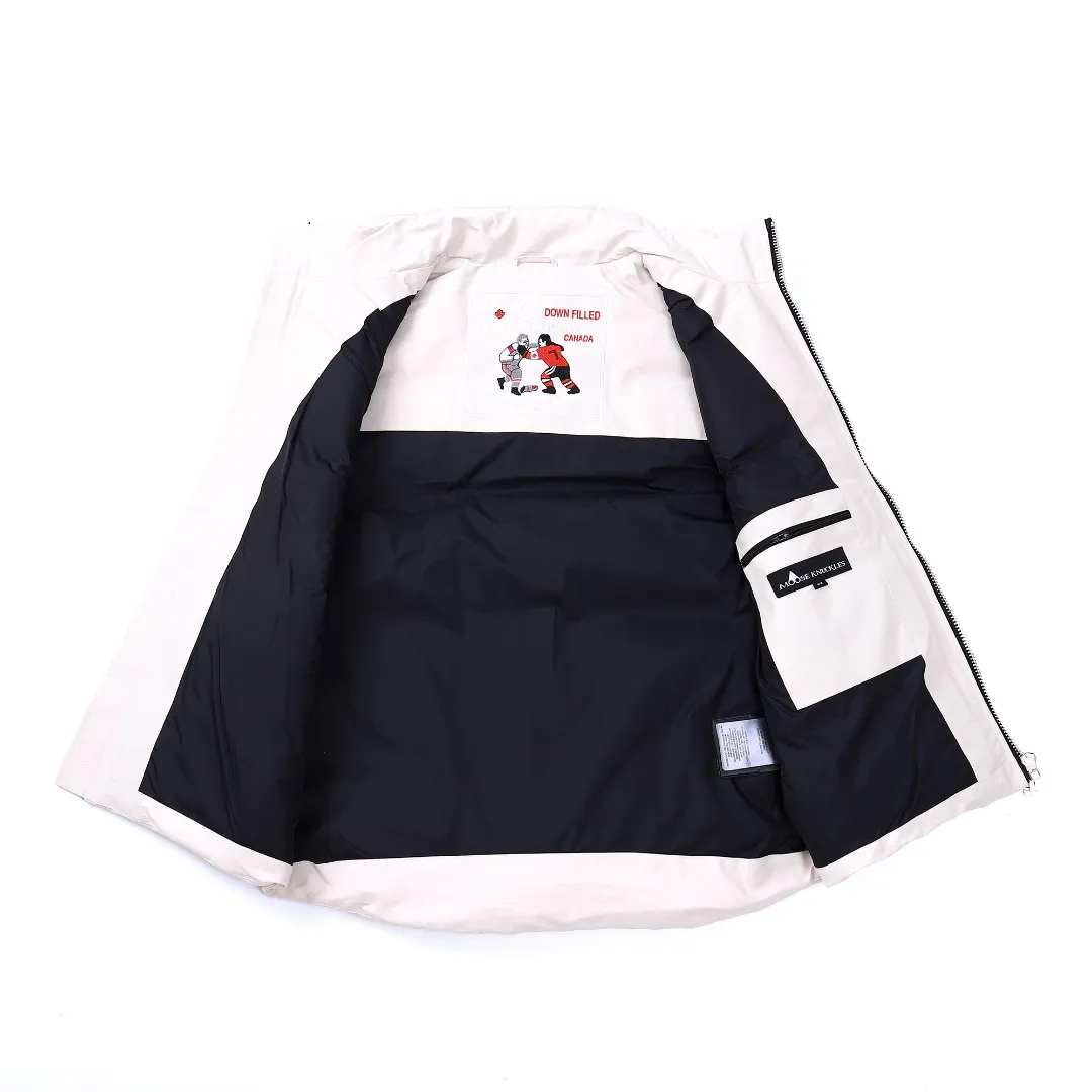 Moose Knuckles Vest Off White Quilted - Image 3