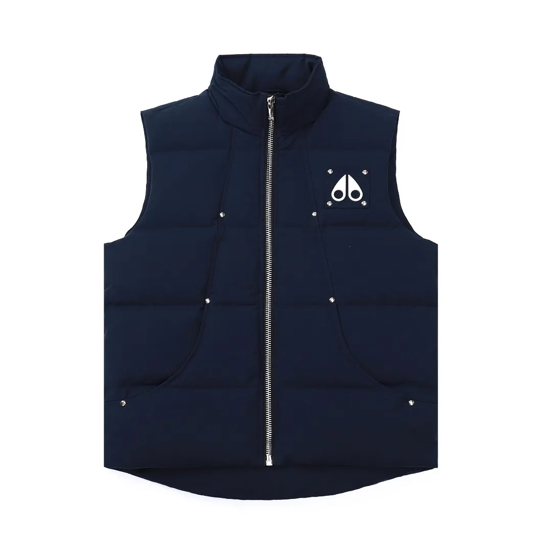 Moose Knuckles Vest Deep Blue Quilted