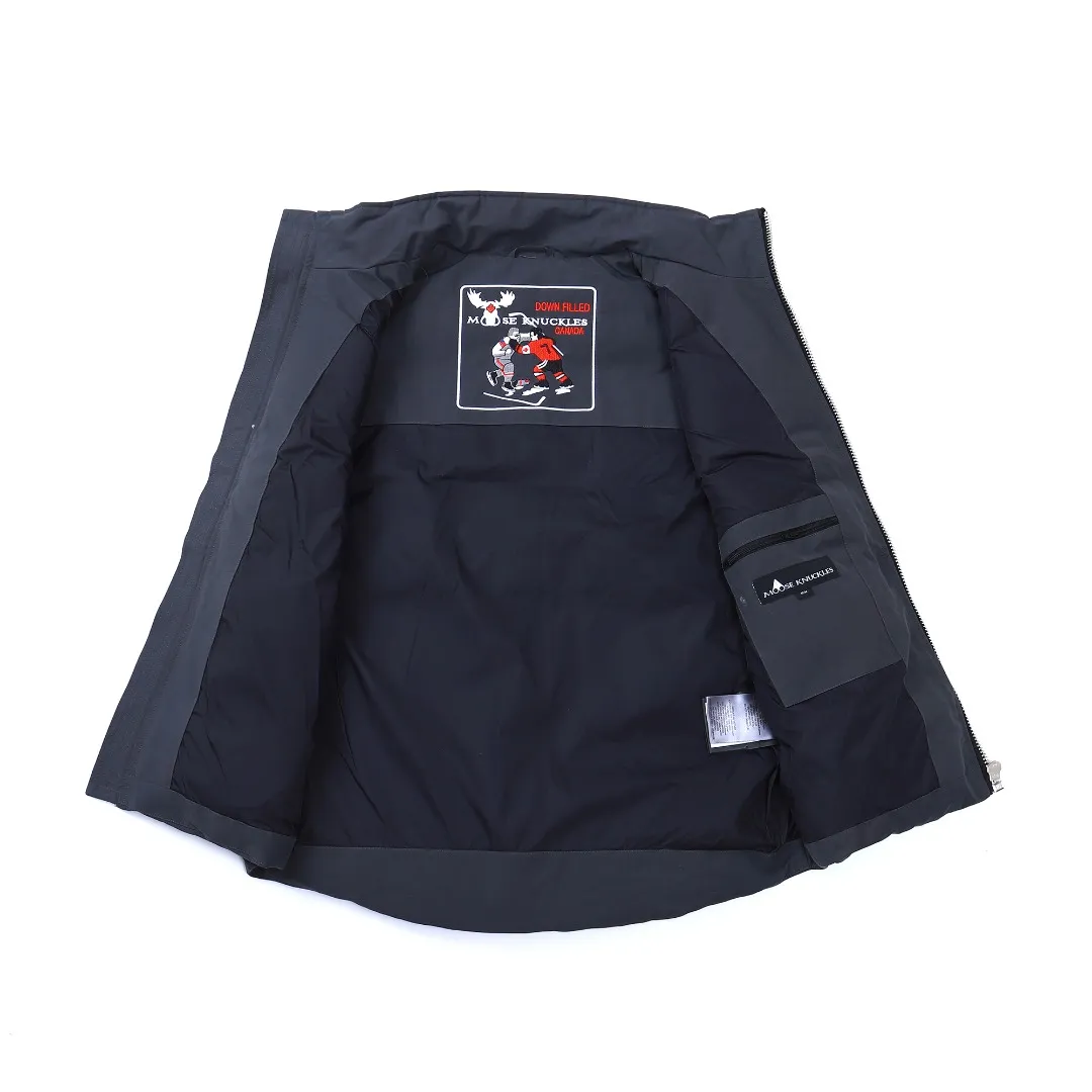 Moose Knuckles Vest Grey Quilted Style - Image 4