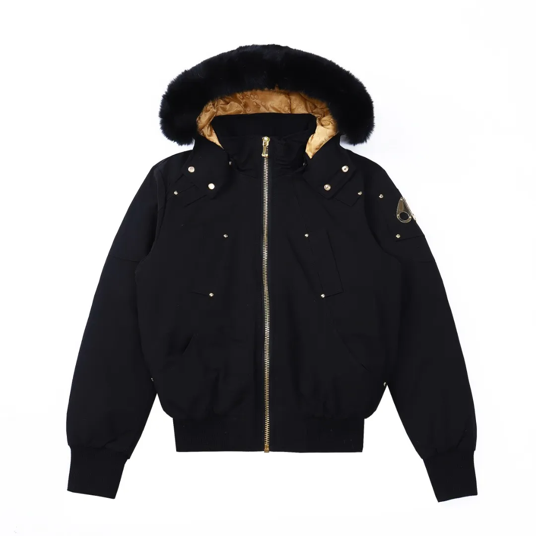 Moose Knuckles Gold Scissor Down Jacket Black