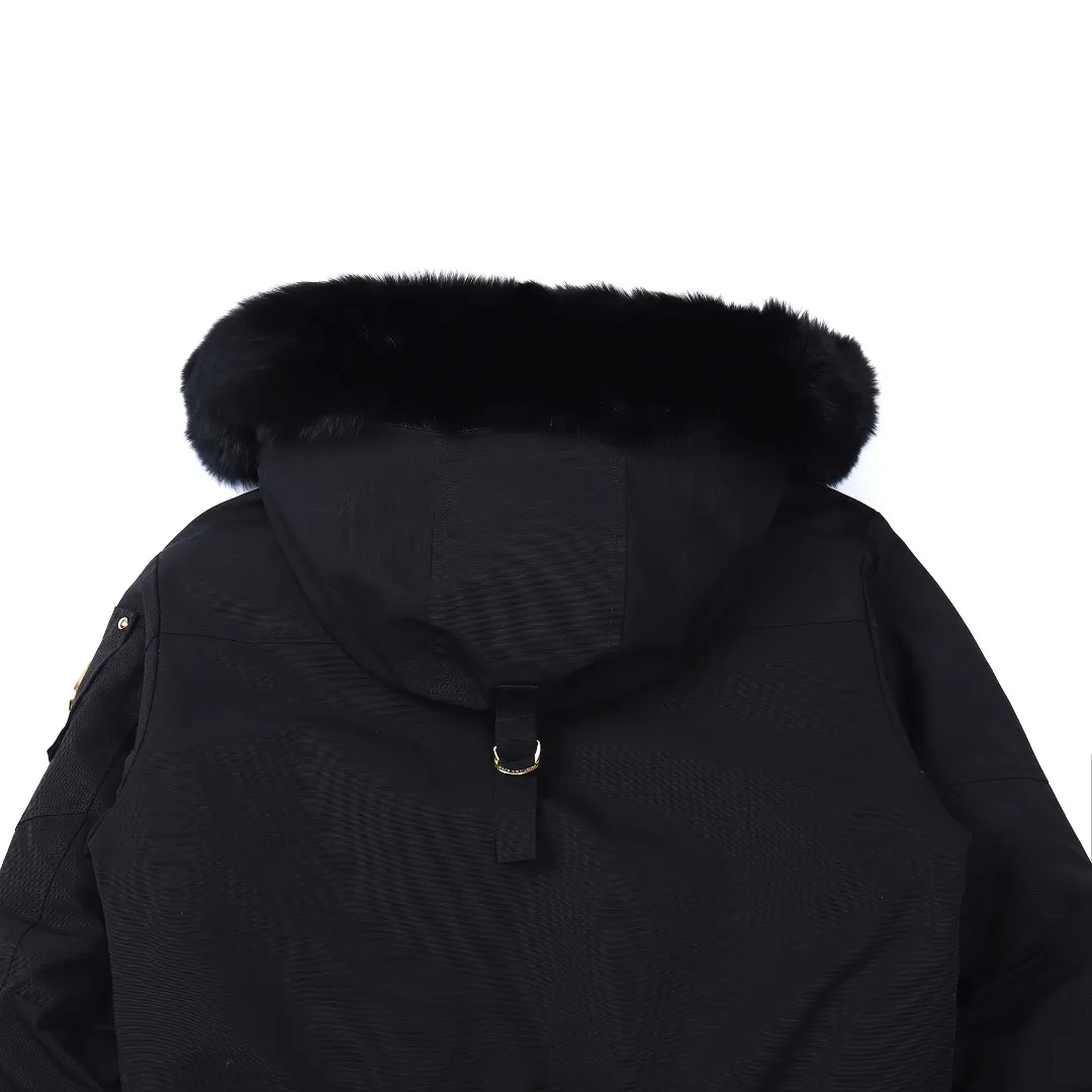Moose Knuckles Gold Scissor Down Jacket Black - Image 11
