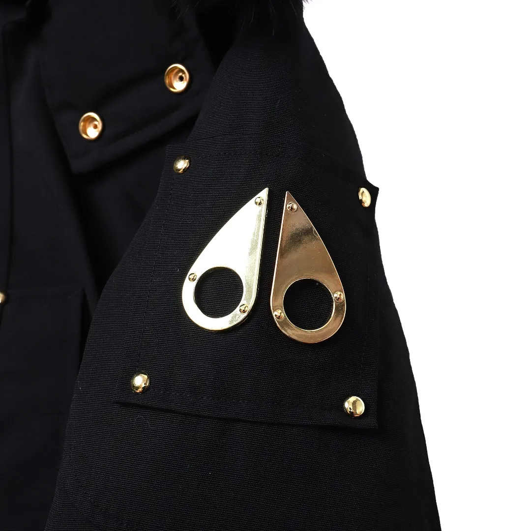 Moose Knuckles Gold Scissor Down Jacket Black - Image 13