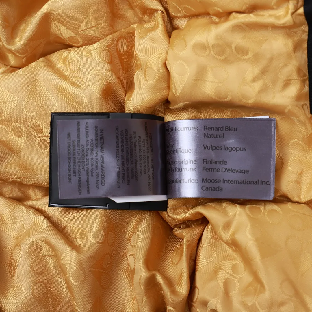 Moose Knuckles Gold Scissor Down Jacket Black - Image 24