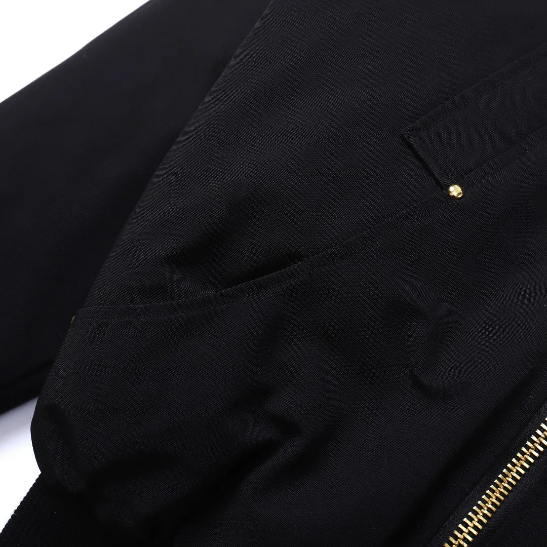 Moose Knuckles Gold Scissor Down Jacket Black - Image 9