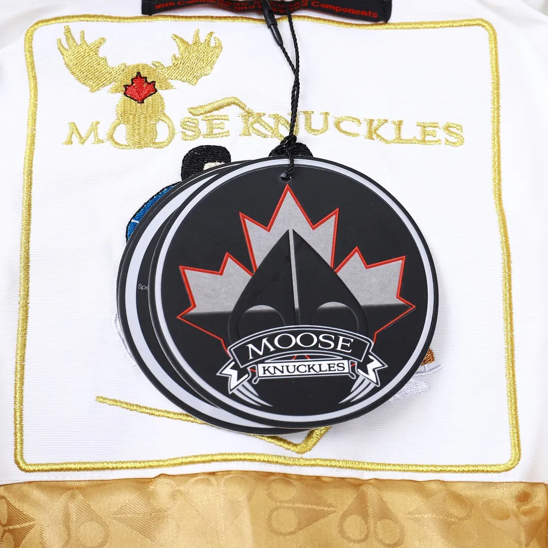 Moose Knuckles Gold Scissor Down Jacket White - Image 18