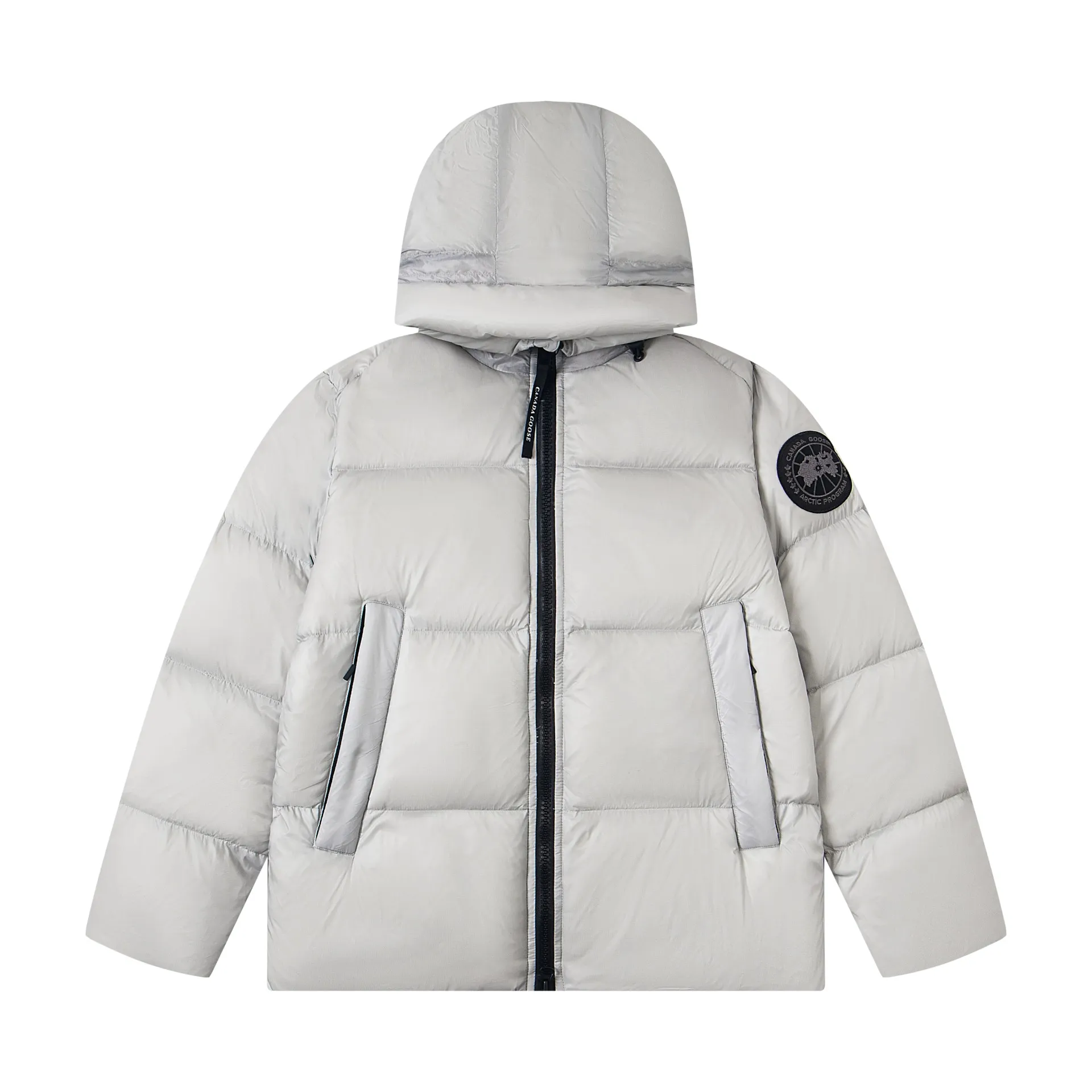 Canada Goose Crofton G122 Light Grey Hooded Jacket