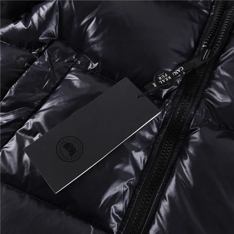 Canada Goose Crofton Puffer Jacket Black Hooded - Image 4