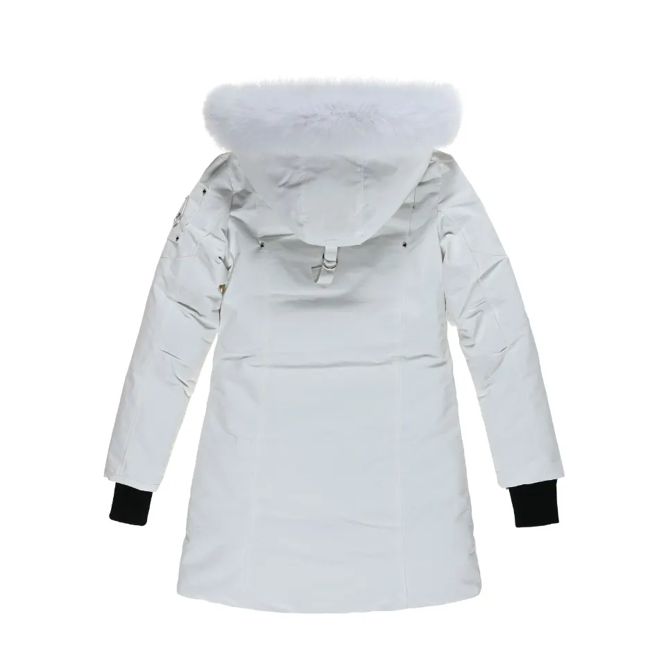 Moose Knuckles Classic Aviator Jacket White - Image 3