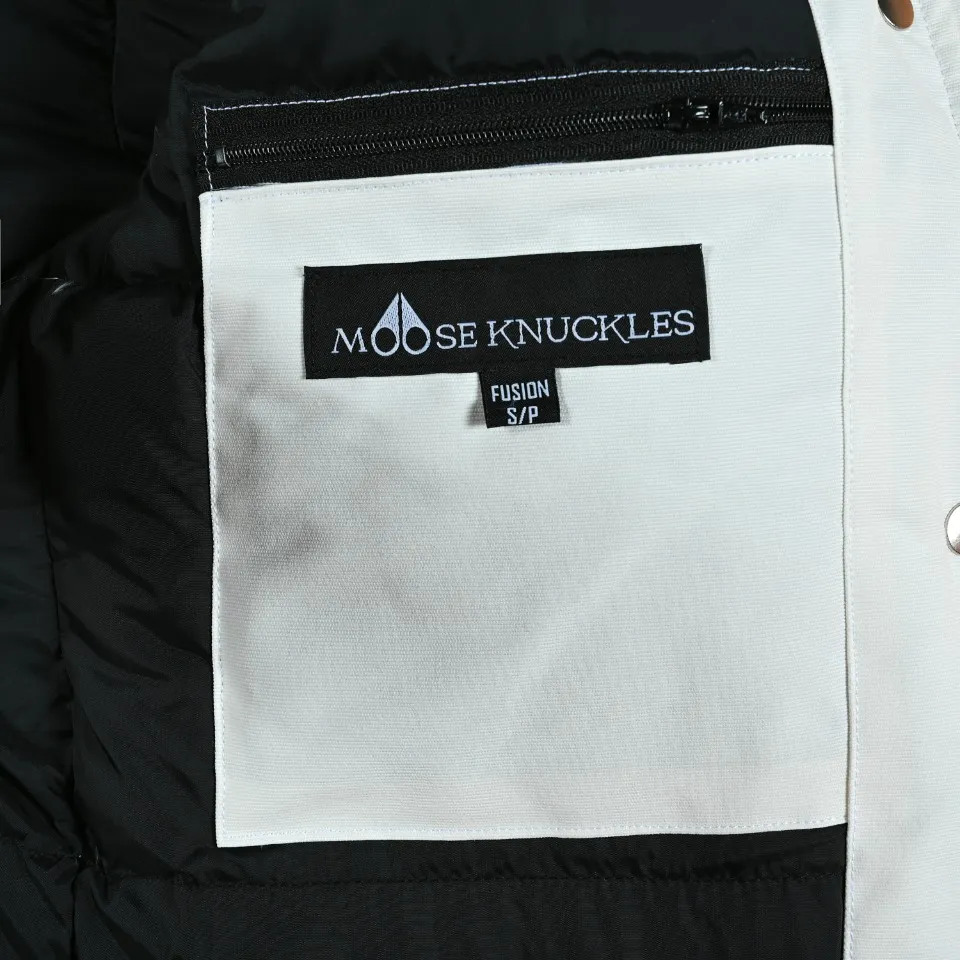 Moose Knuckles Classic Aviator Jacket White - Image 5