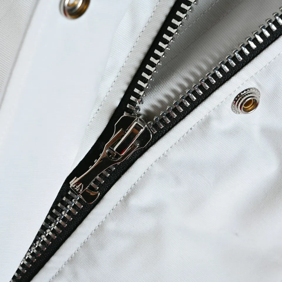 Moose Knuckles Classic Aviator Jacket White - Image 9