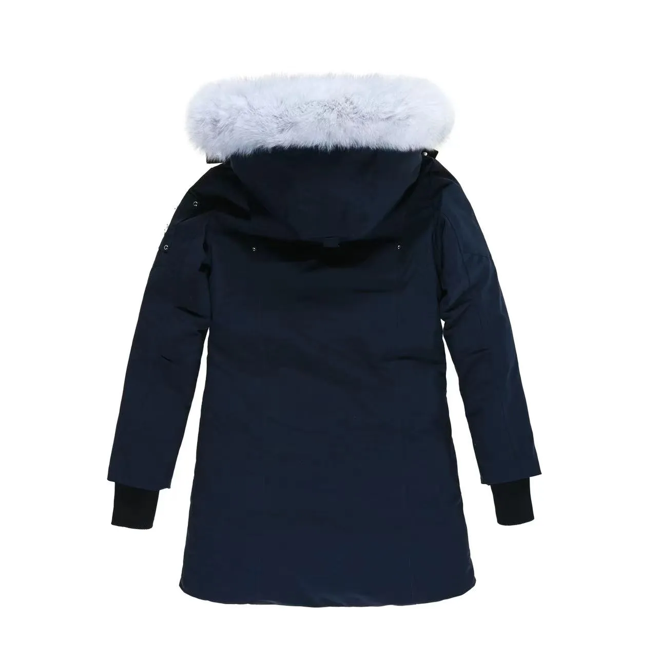 Moose Knuckles Classic Bomber Jacket Navy - Image 3