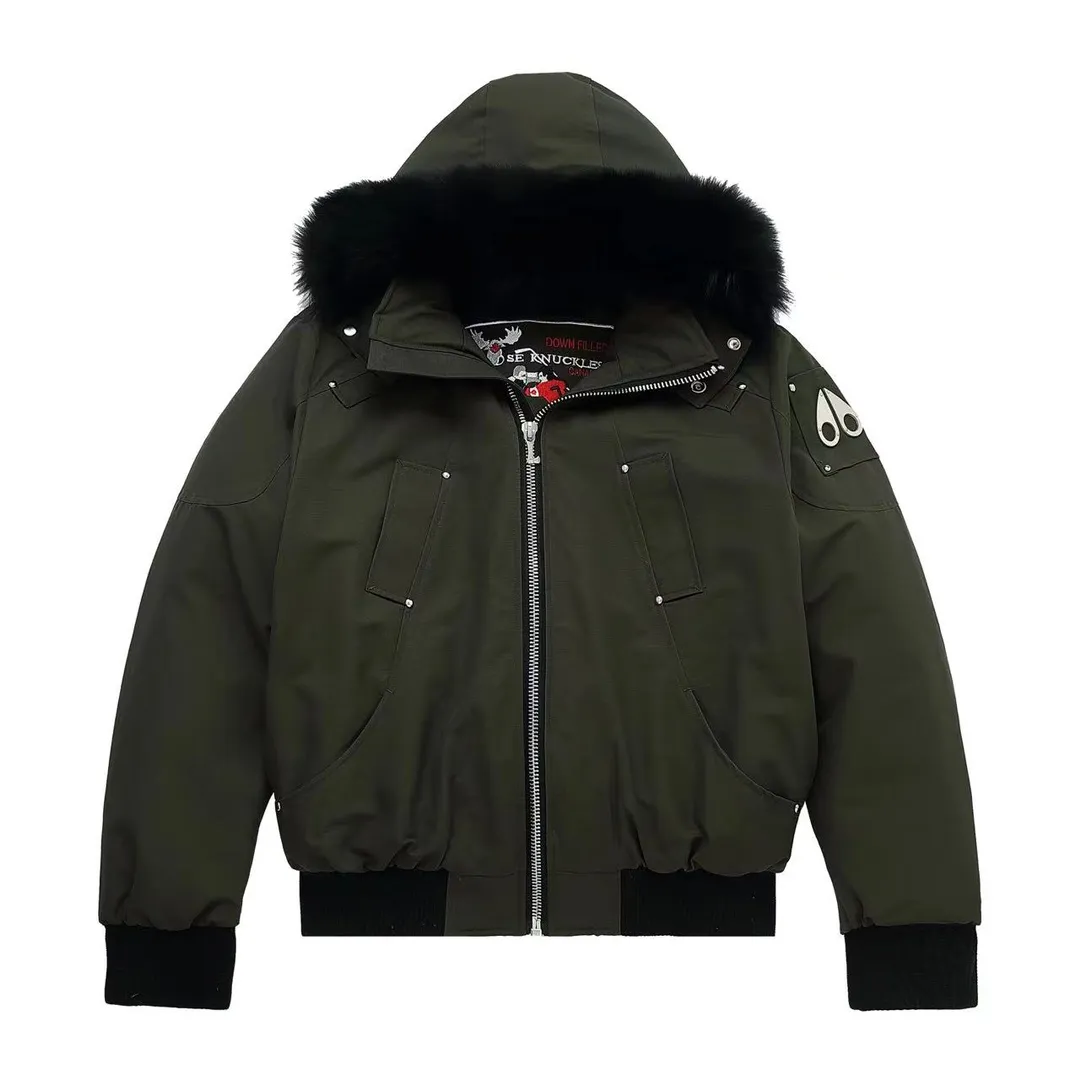 Moose Knuckles Classic Bomber Jacket Olive