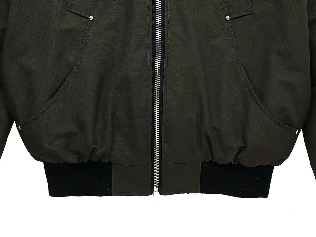Moose Knuckles Classic Bomber Jacket Olive - Image 5