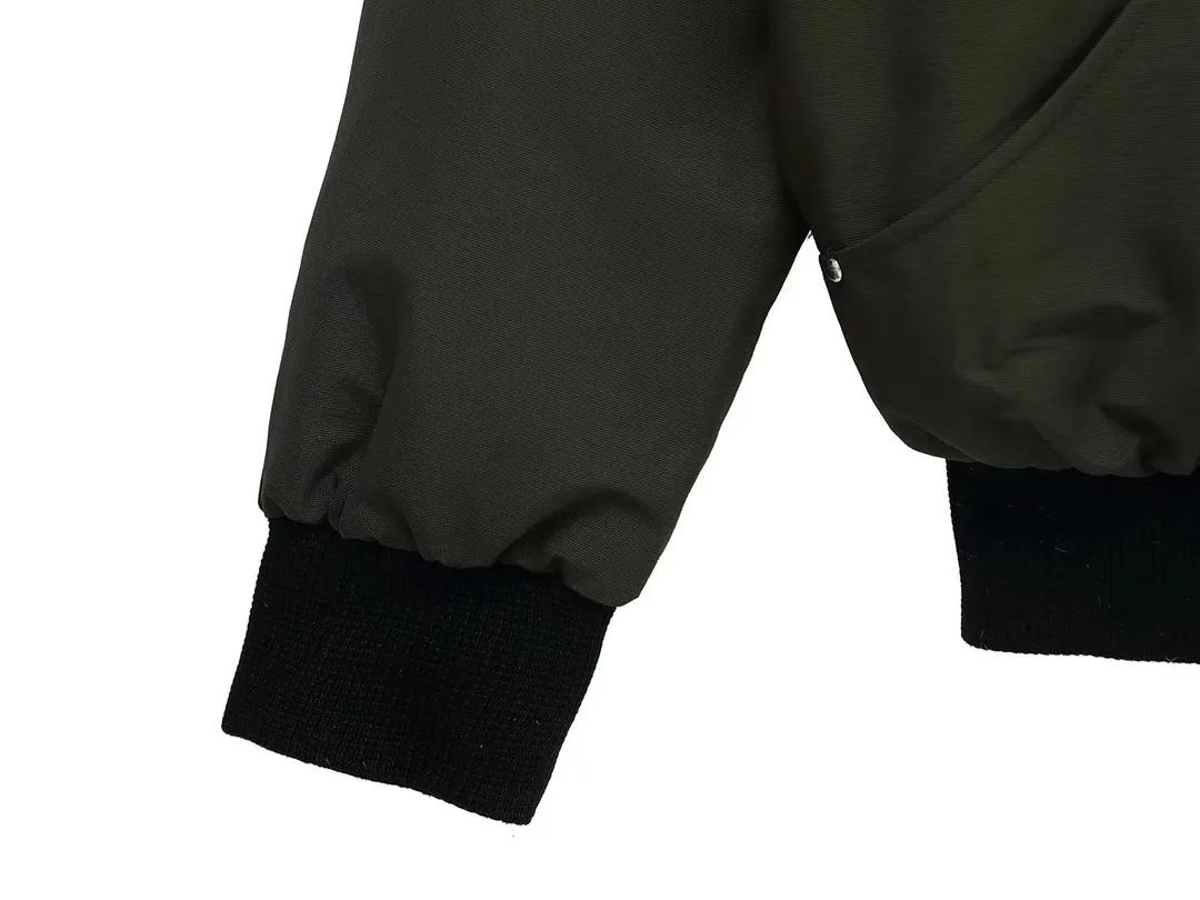 Moose Knuckles Classic Bomber Jacket Olive - Image 7