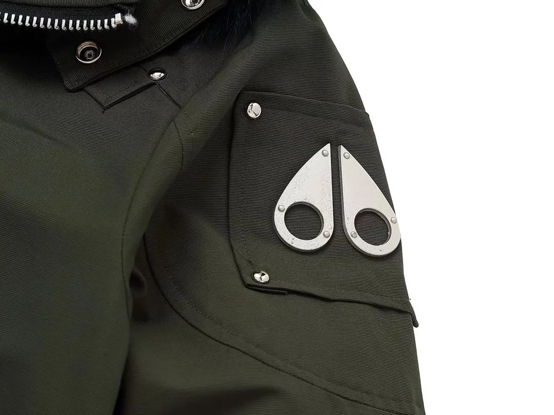 Moose Knuckles Classic Bomber Jacket Olive - Image 10