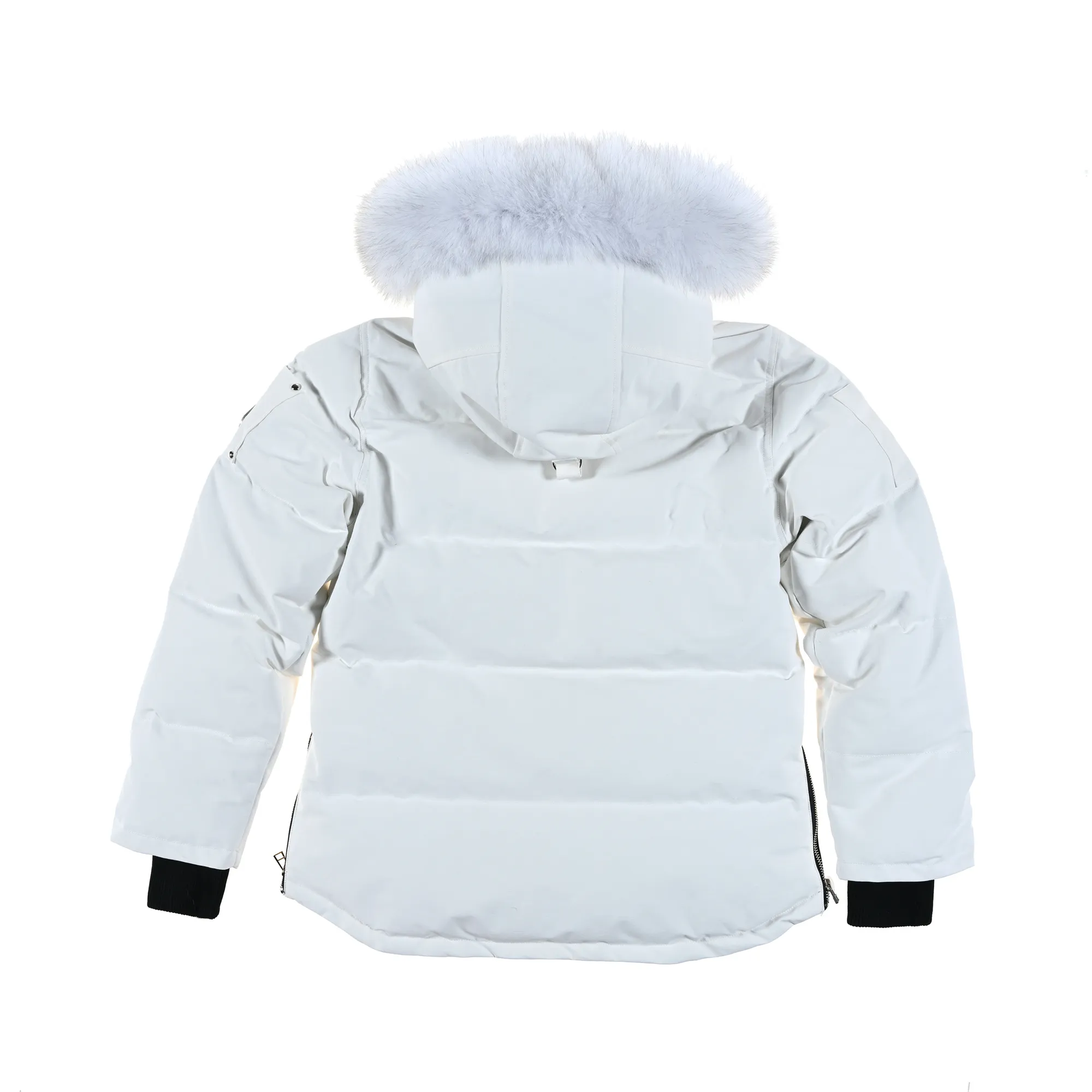Moose Knuckles Classic Aviator Jacket White - Image 3