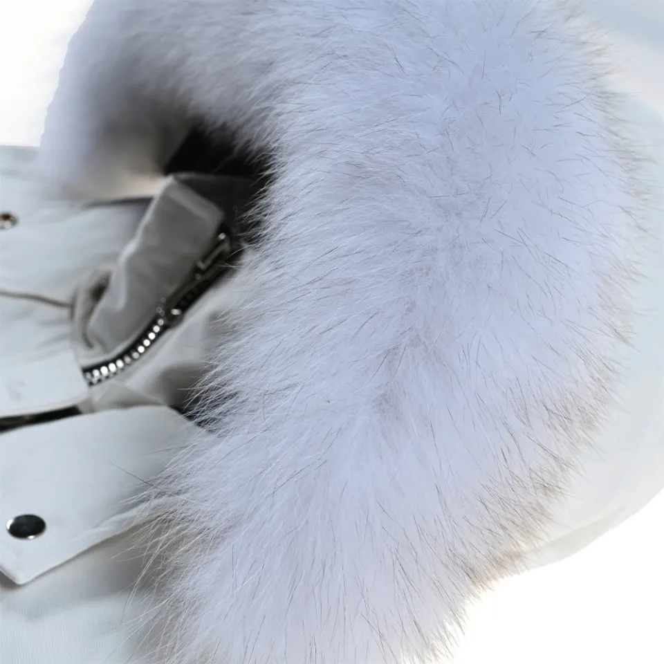 Moose Knuckles Classic Aviator Jacket White - Image 4