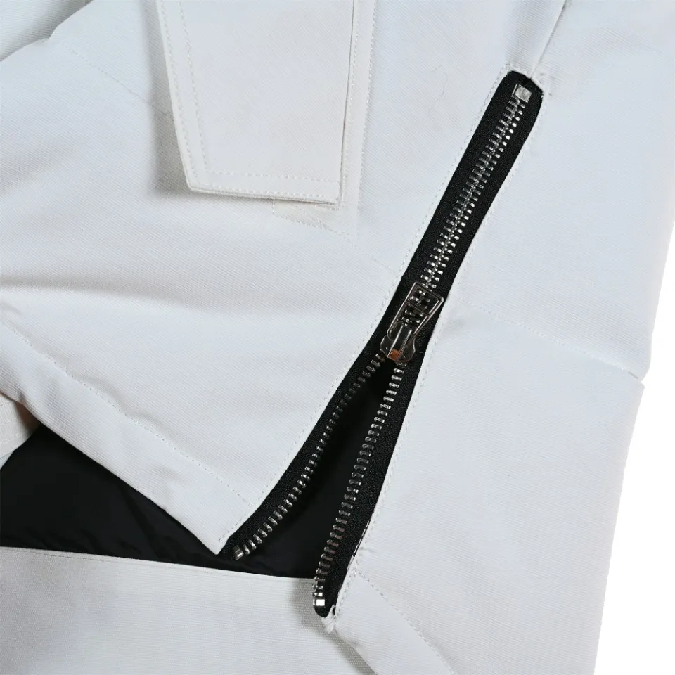 Moose Knuckles Classic Aviator Jacket White - Image 7