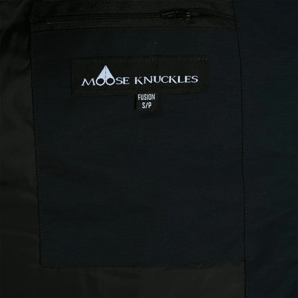 Moose Knuckles Classic Bomber Jacket Navy - Image 6