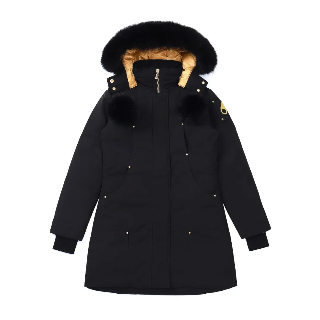 Moose Knuckles Gold Scissor Down Jacket Black