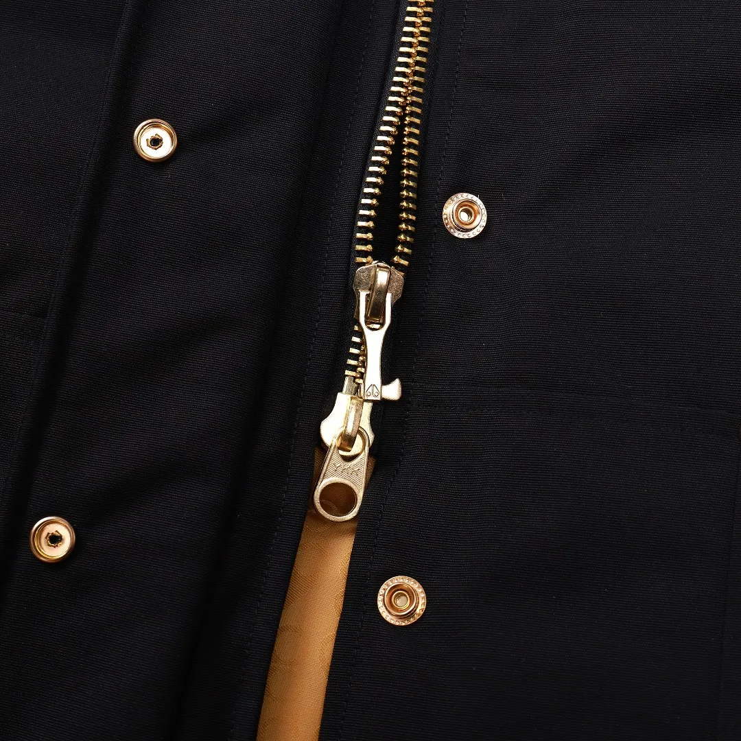 Moose Knuckles Gold Scissor Down Jacket Black - Image 14