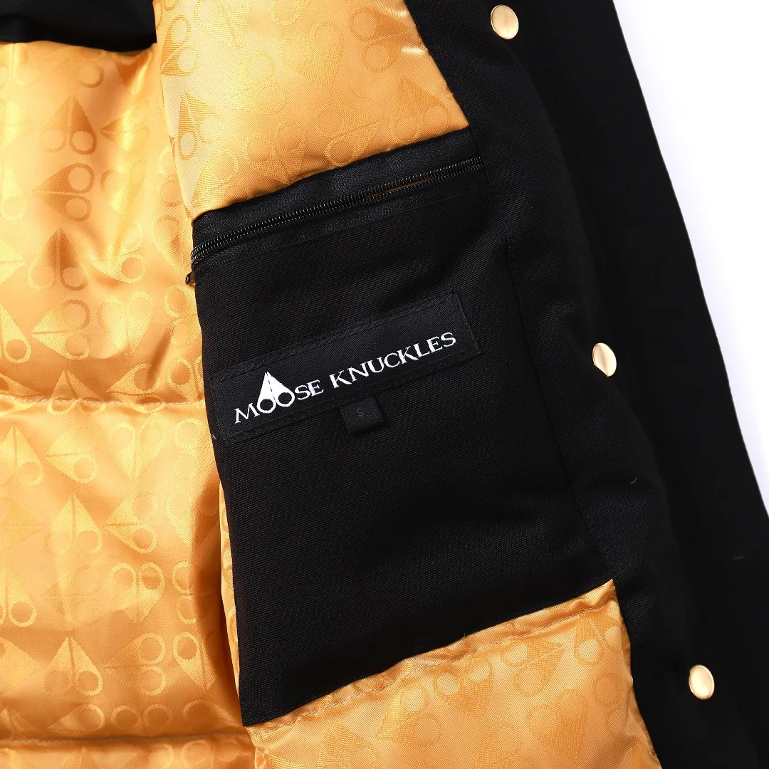 Moose Knuckles Gold Scissor Down Jacket Black - Image 20