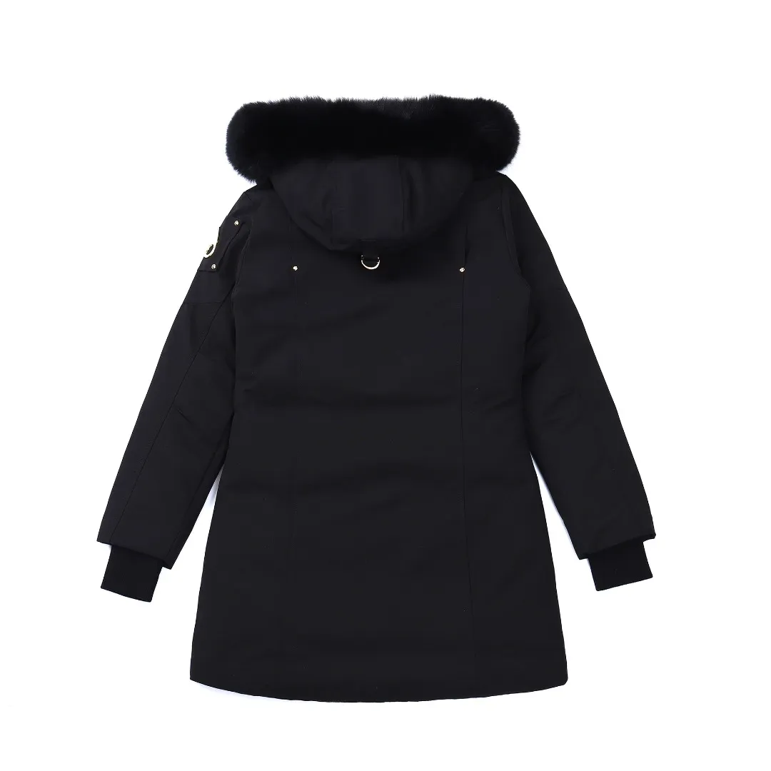 Moose Knuckles Gold Scissor Down Jacket Black - Image 4