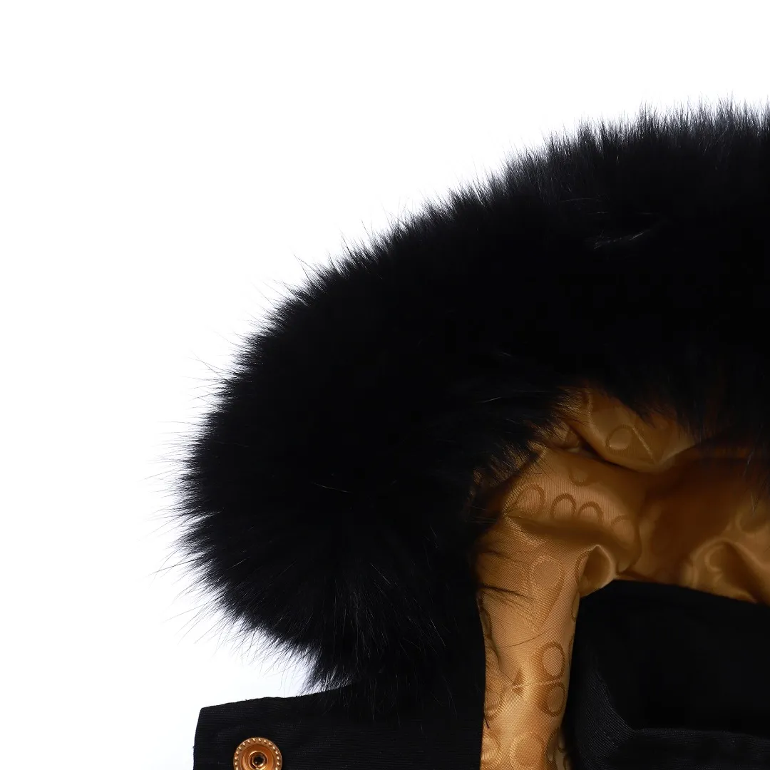 Moose Knuckles Gold Scissor Down Jacket Black - Image 11